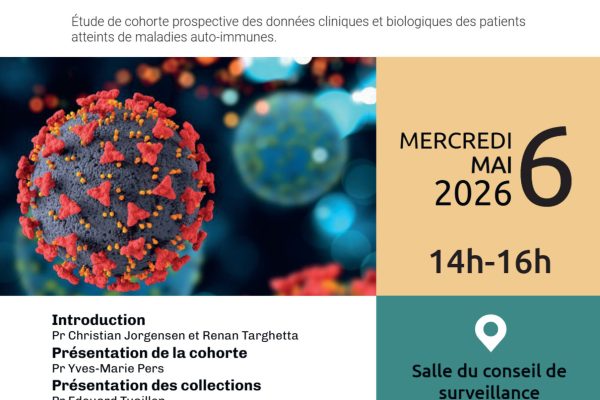 Lancement officiel Cohorte IHU Immun4Cure - Étude de cohorte prospective des données cliniques et biologiques des patients atteints de maladies auto-immunes.